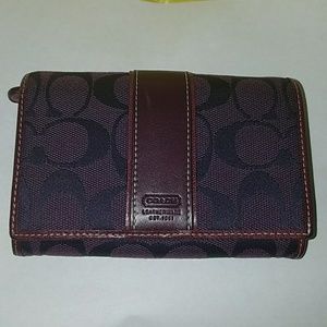 Purple Coach Wallet